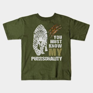 Ya Must Know My Purrrsonality Kids T-Shirt